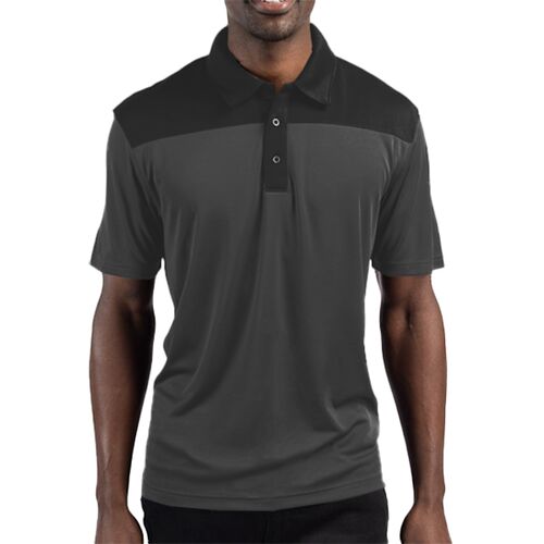 Clique Parma Colorblock Tech Jersey Mens Polo Thumbnail