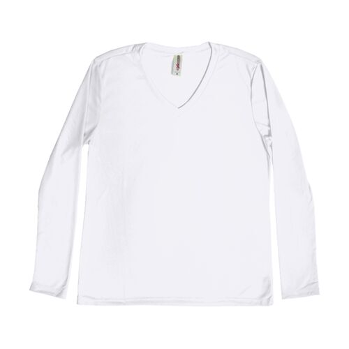 AI302 Women's V-Neck Long Sleeve Expert Tee Thumbnail